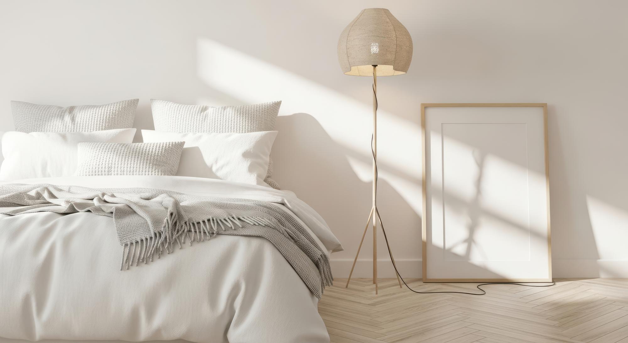 Cozy bedroom with minimalist design
